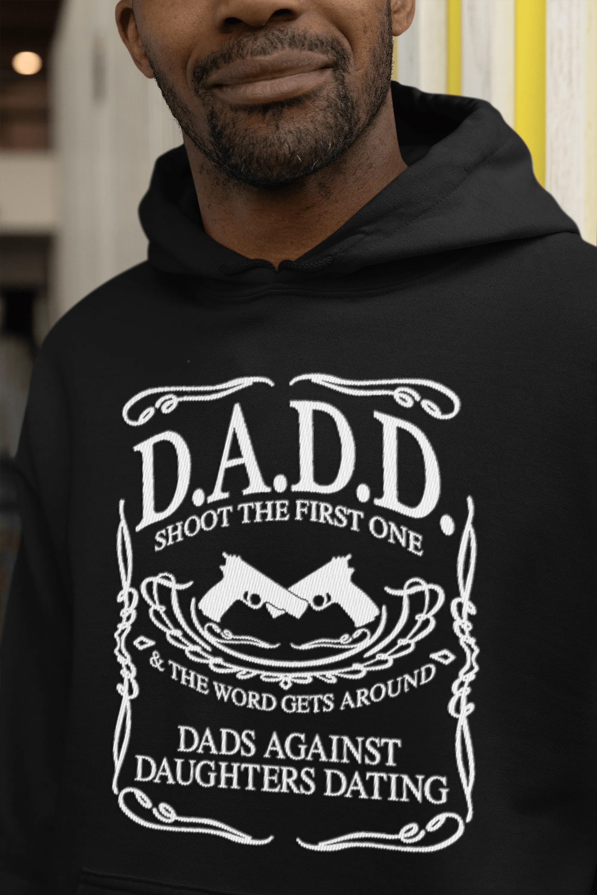 Cotton Soft Feel Midweight Hoodie Dads Against Daughter Dating Unisex Pullover