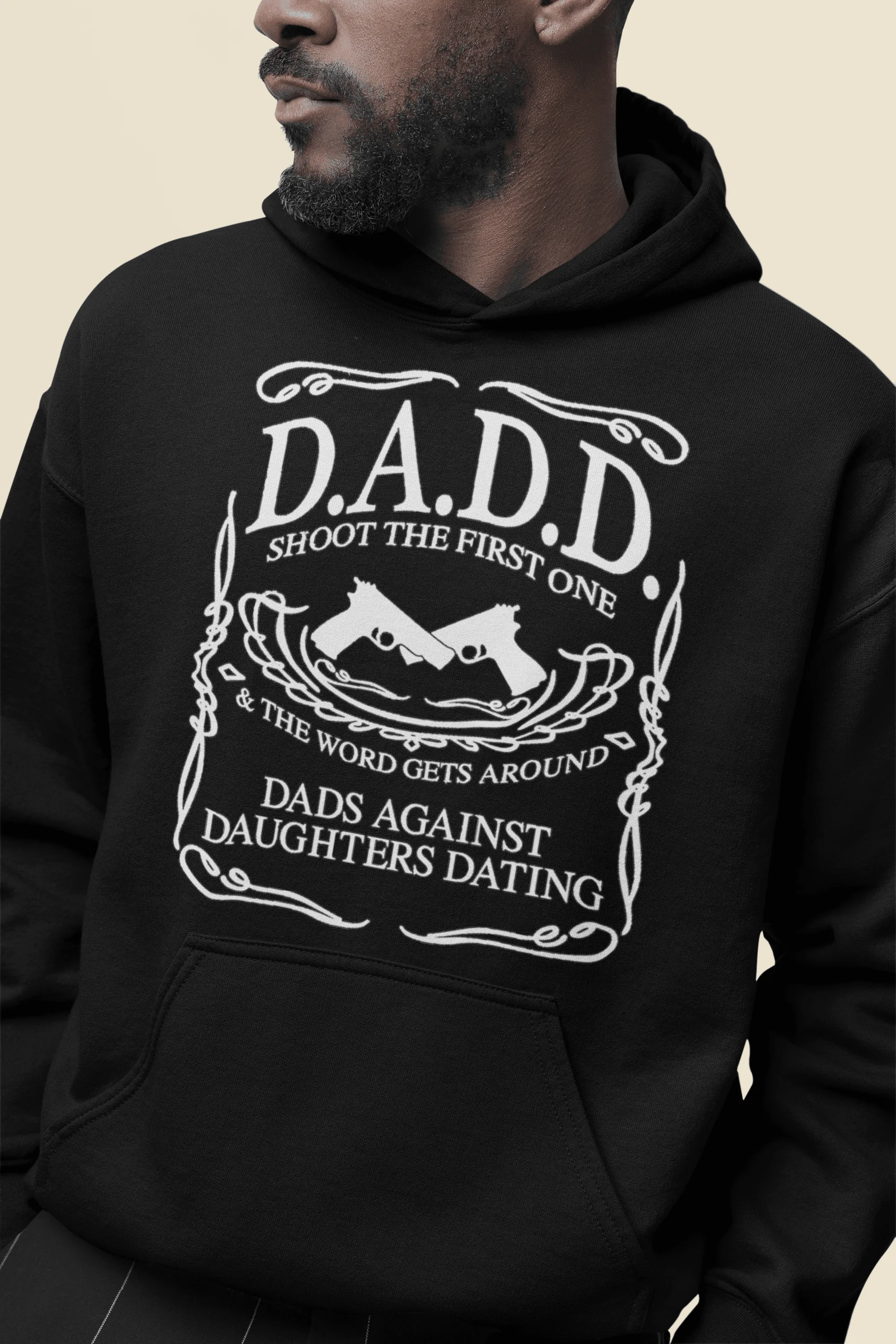 Cotton Soft Feel Midweight Hoodie Dads Against Daughter Dating Unisex Pullover