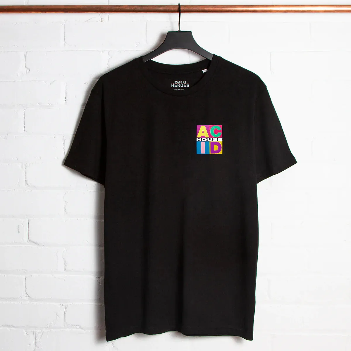 Crest Squares Acid - Tshirt - Black