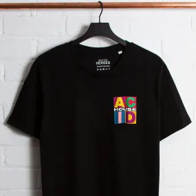 Crest Squares Acid - Tshirt - Black