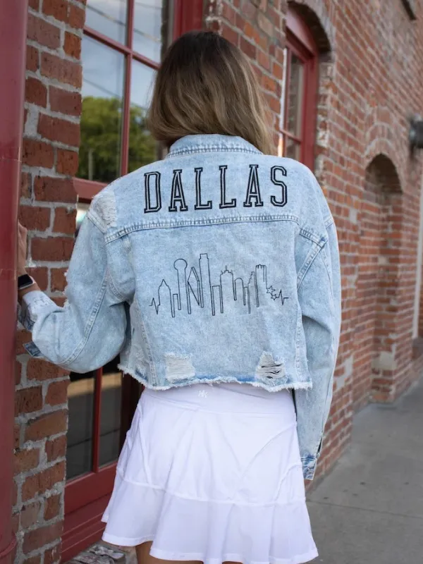 Dallas Skyline Denim Jacket