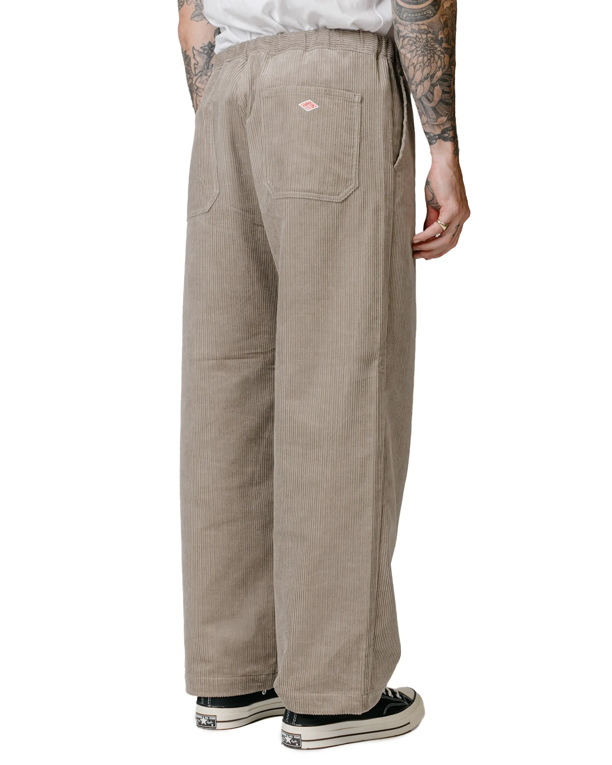 Danton Corduroy Easy Pants Taupe Grey