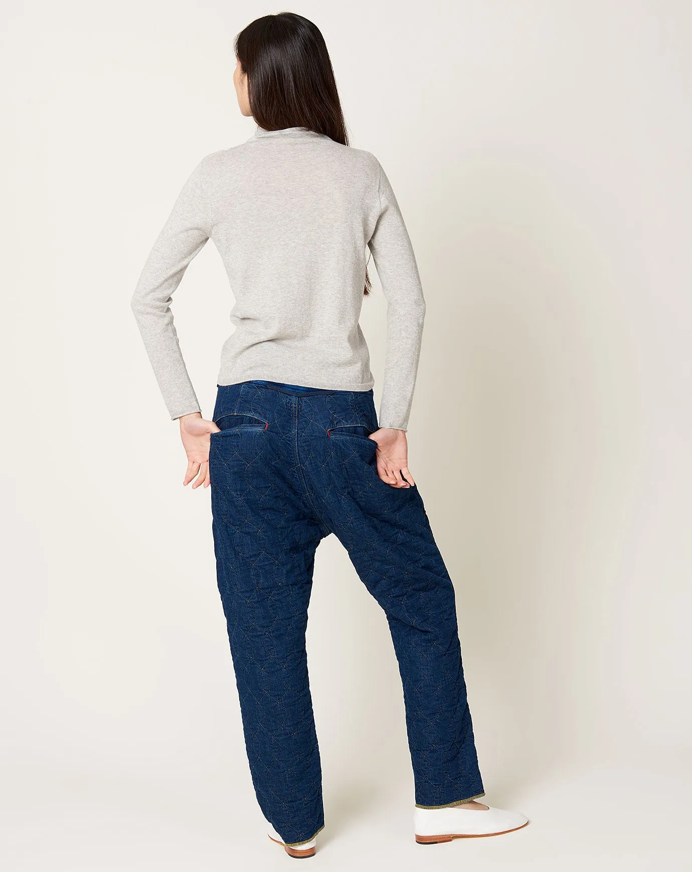 Denim x Waffle Quilting SAROUEL NOUVELLE Pants