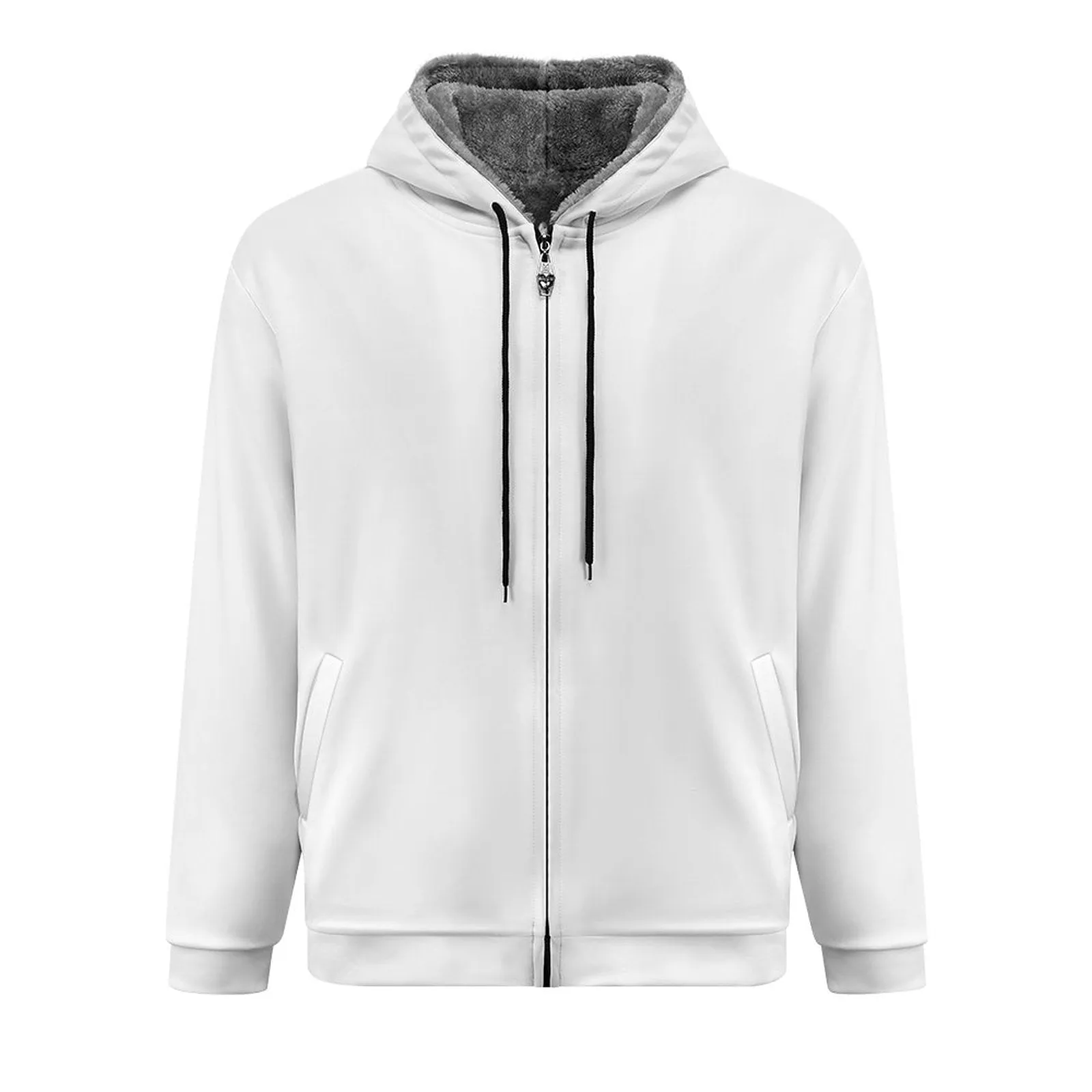 Design Your Own 230gsm Full Zip up Hoodie Jacket with Fleece Lining-S to 5XL