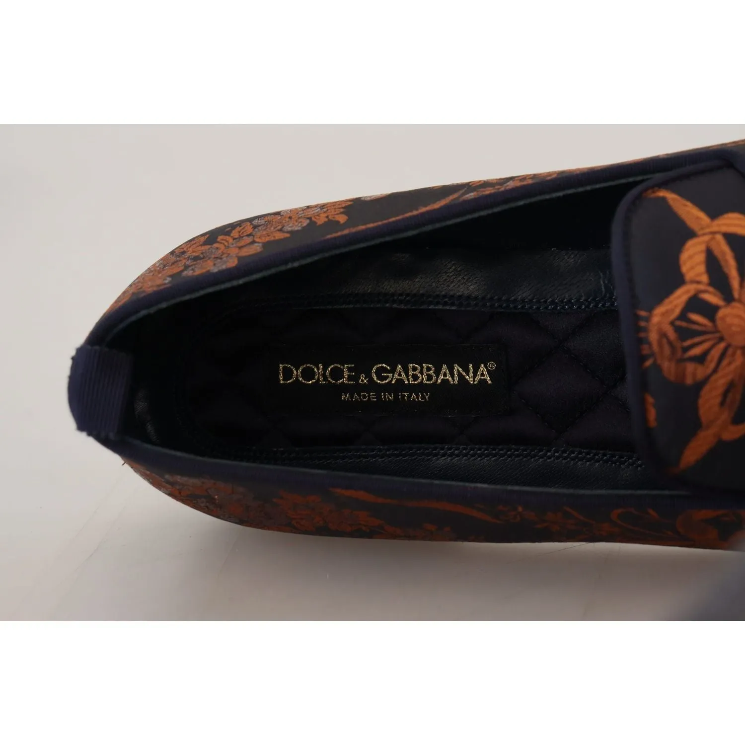 Dolce & Gabbana Elegant Floral Slip-On Loafers