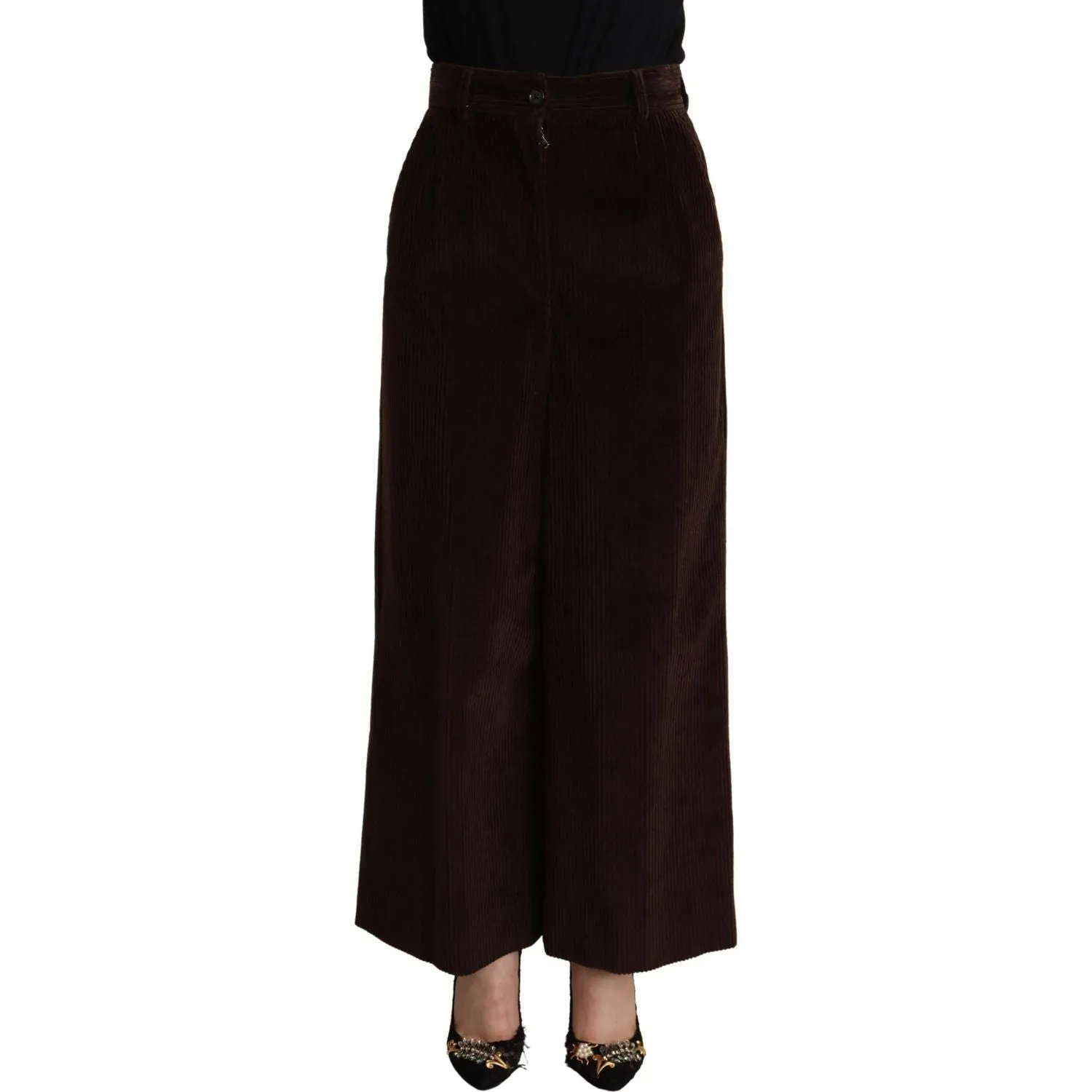 Dolce & Gabbana Elegant High-Waisted Wide Leg Pants