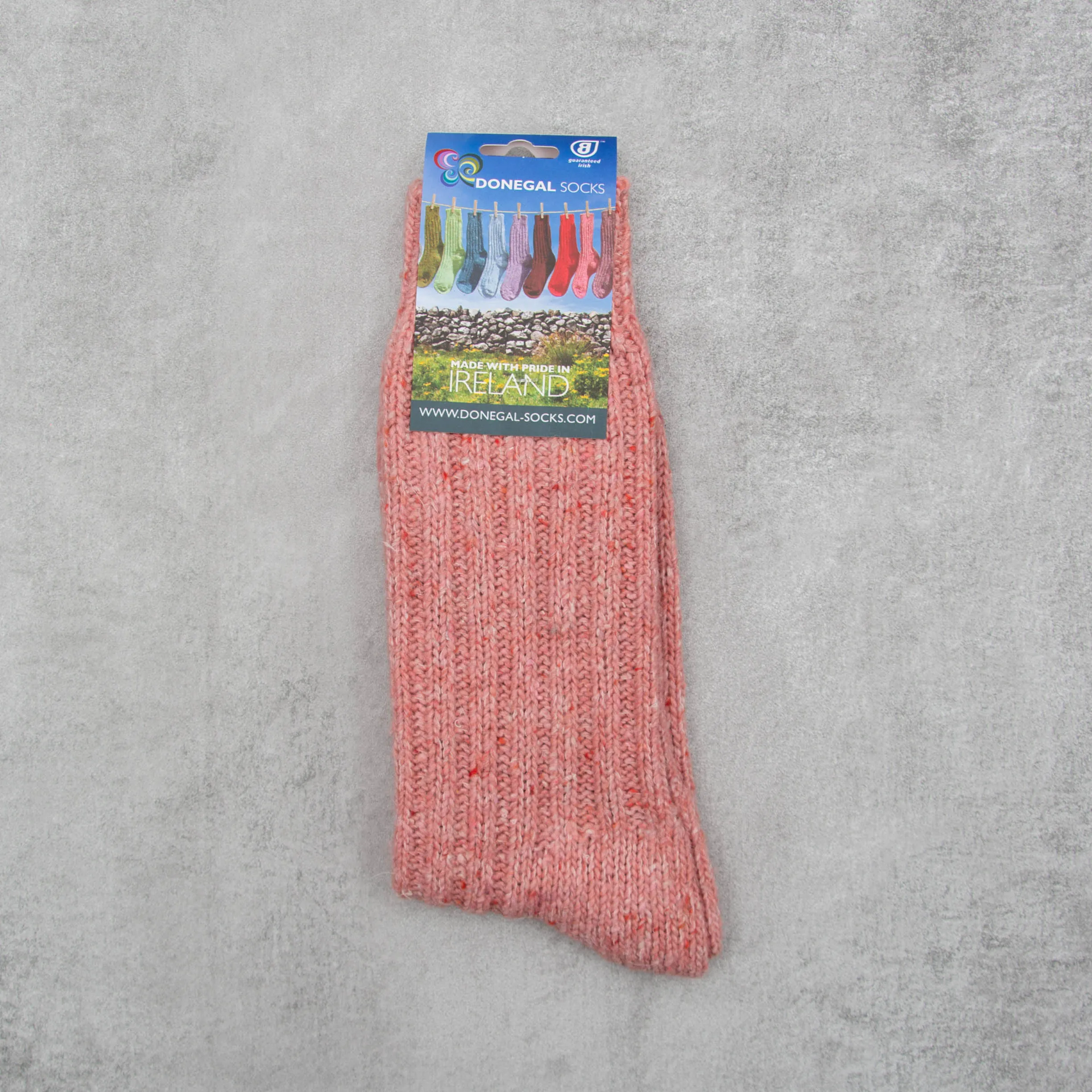 Donegal Socks in traditional Wool - 305 Light Pink