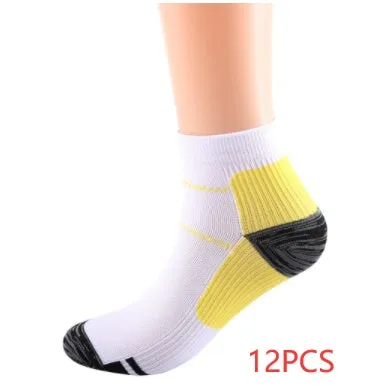 Elastic compression sports socks