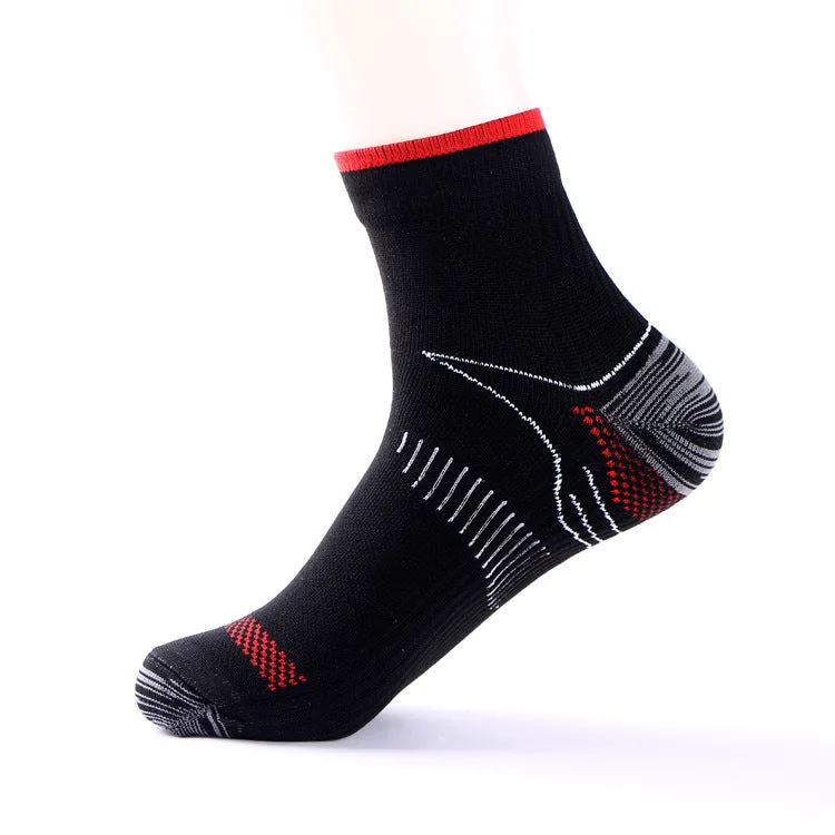 Elastic compression sports socks