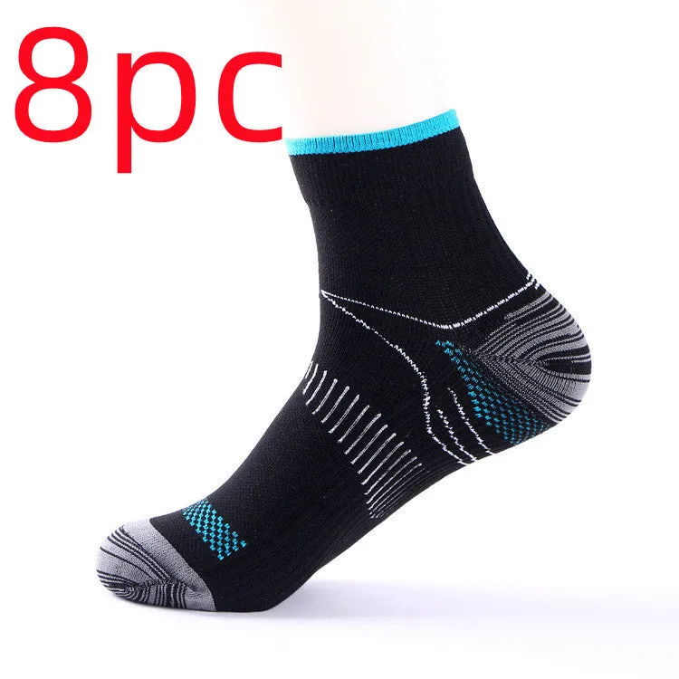 Elastic compression sports socks