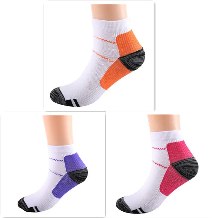 Elastic compression sports socks