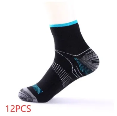 Elastic compression sports socks