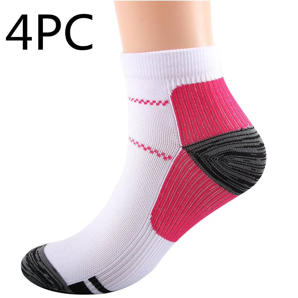 Elastic compression sports socks