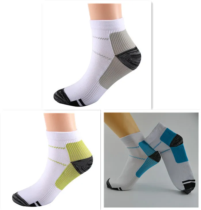 Elastic compression sports socks