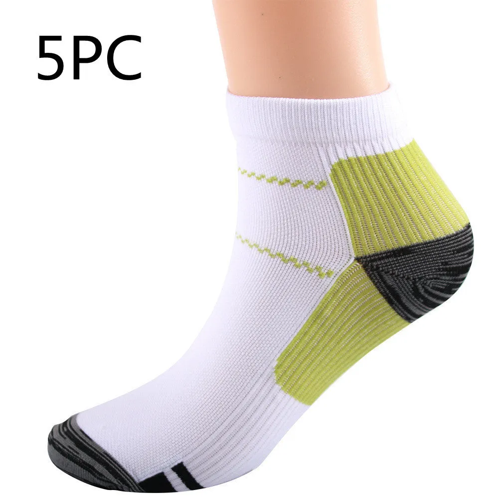 Elastic compression sports socks