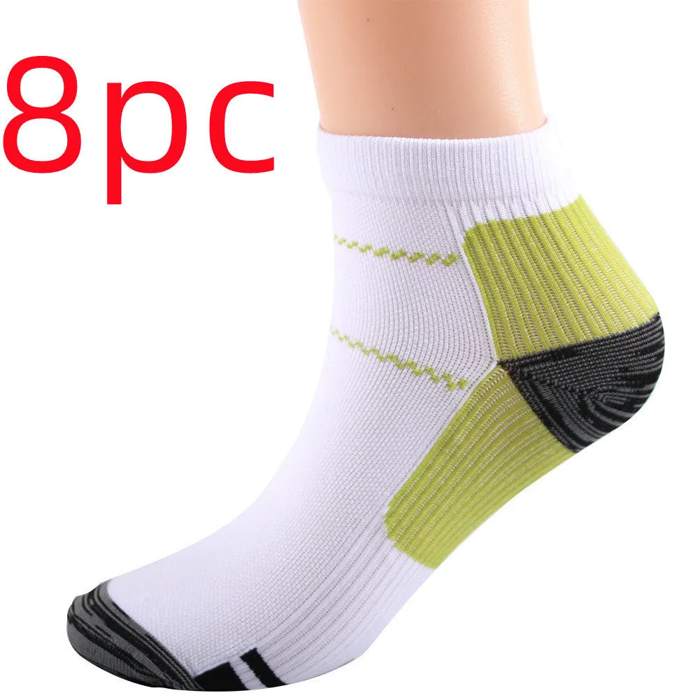 Elastic compression sports socks