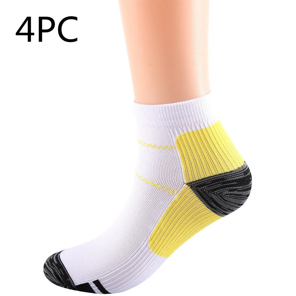 Elastic compression sports socks