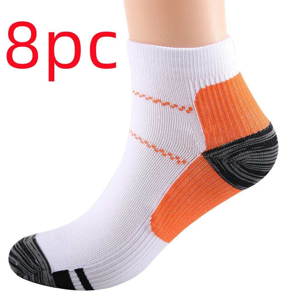 Elastic compression sports socks