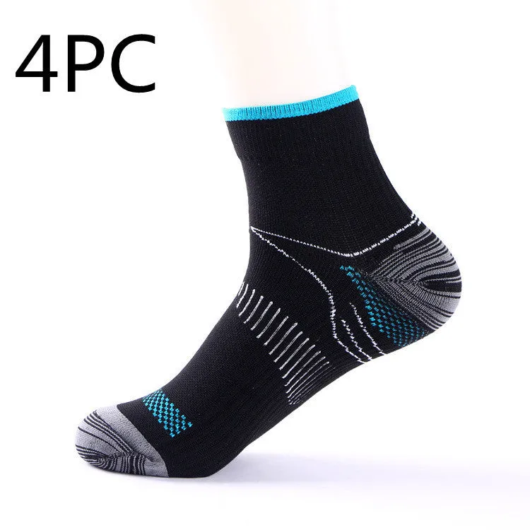 Elastic compression sports socks