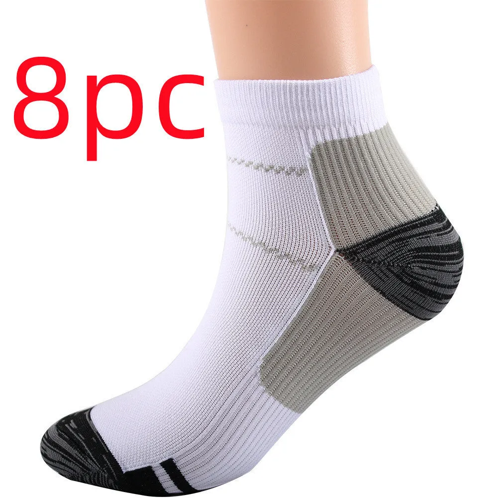 Elastic compression sports socks