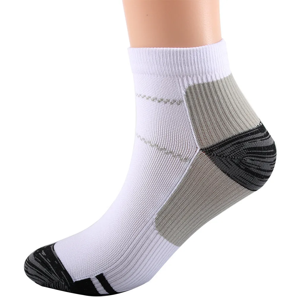 Elastic compression sports socks