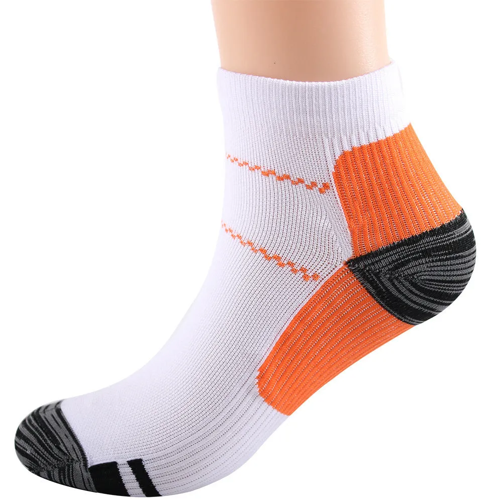 Elastic compression sports socks