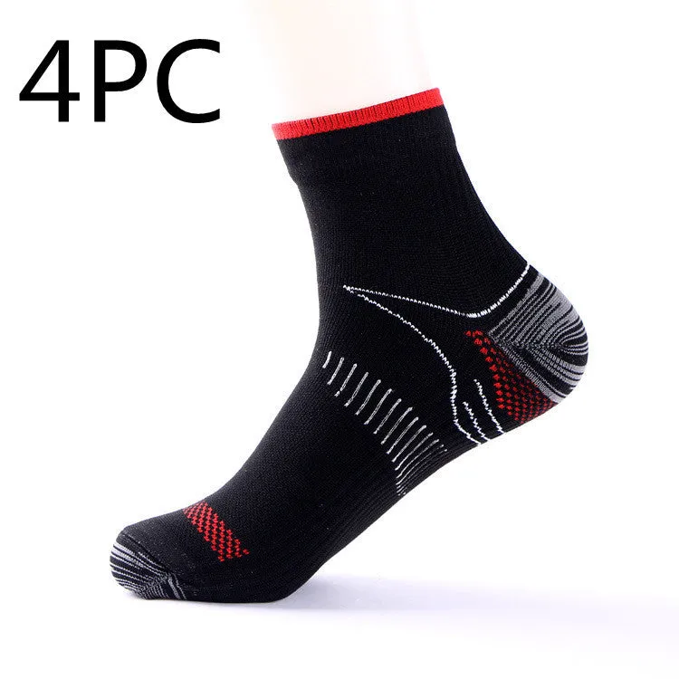 Elastic compression sports socks