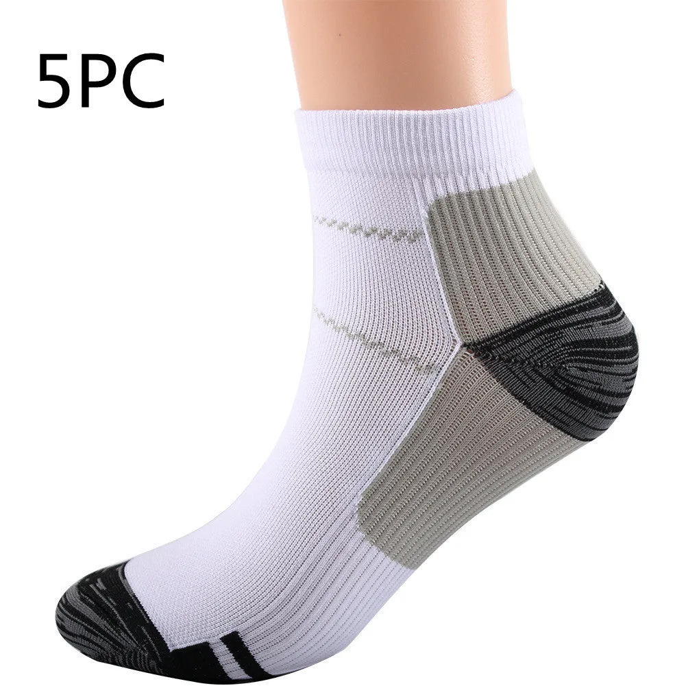 Elastic compression sports socks