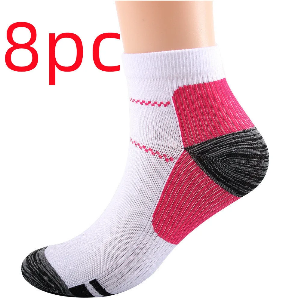 Elastic compression sports socks