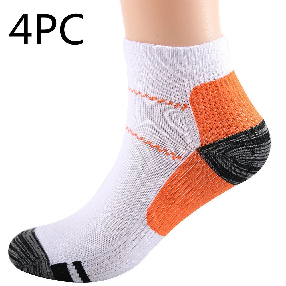 Elastic compression sports socks