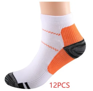 Elastic compression sports socks