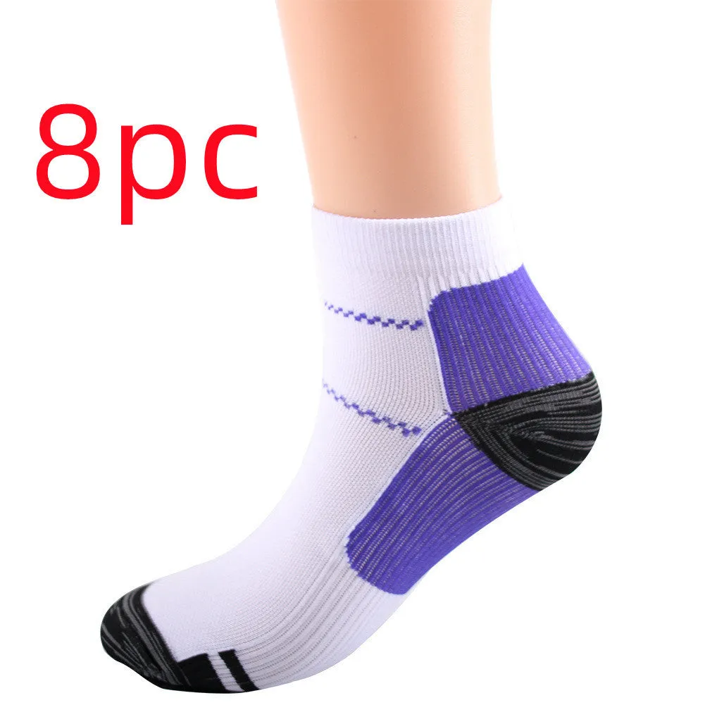 Elastic compression sports socks