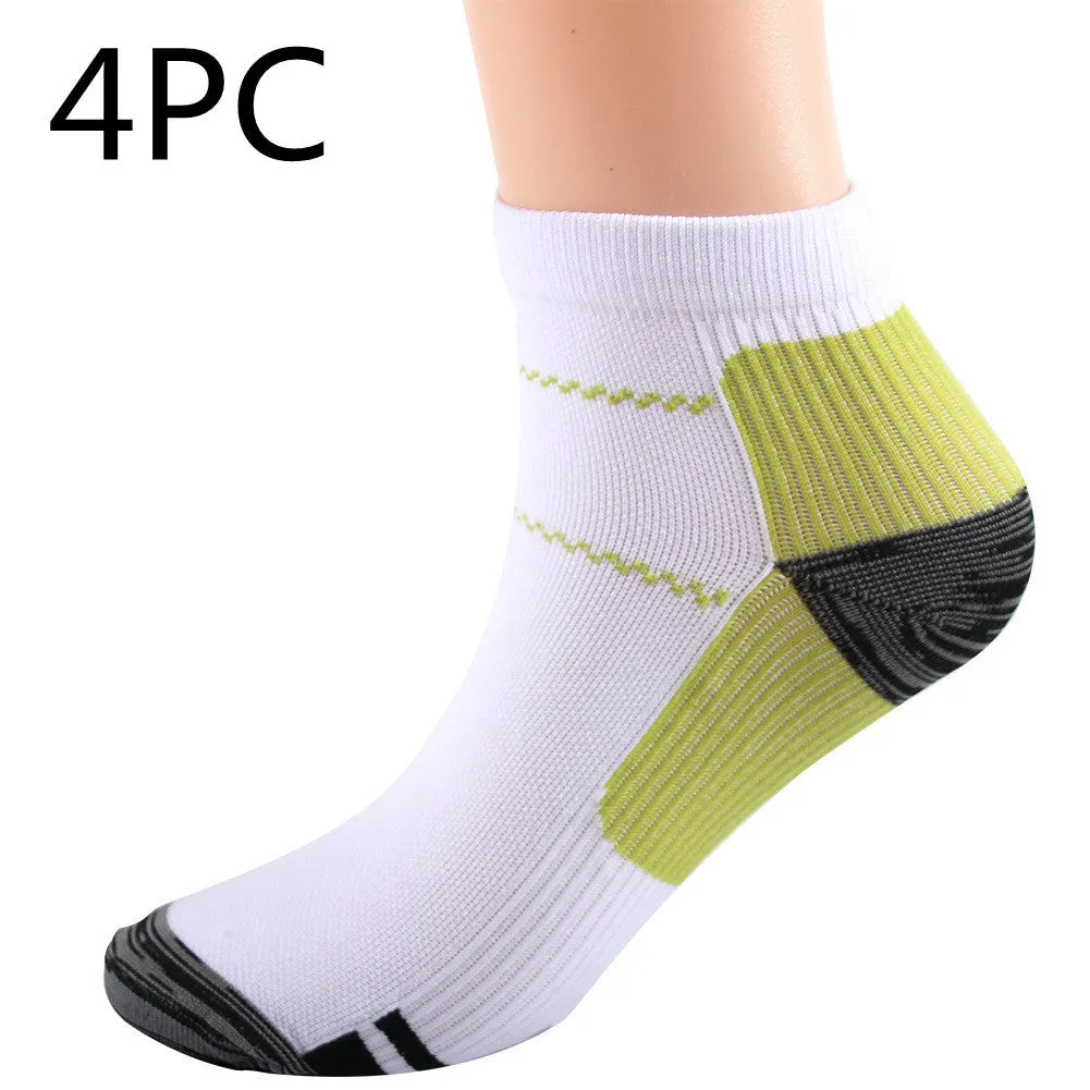 Elastic compression sports socks