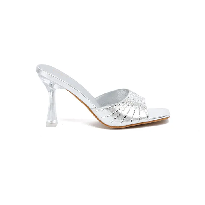 Embellished Clear Mule HL 132