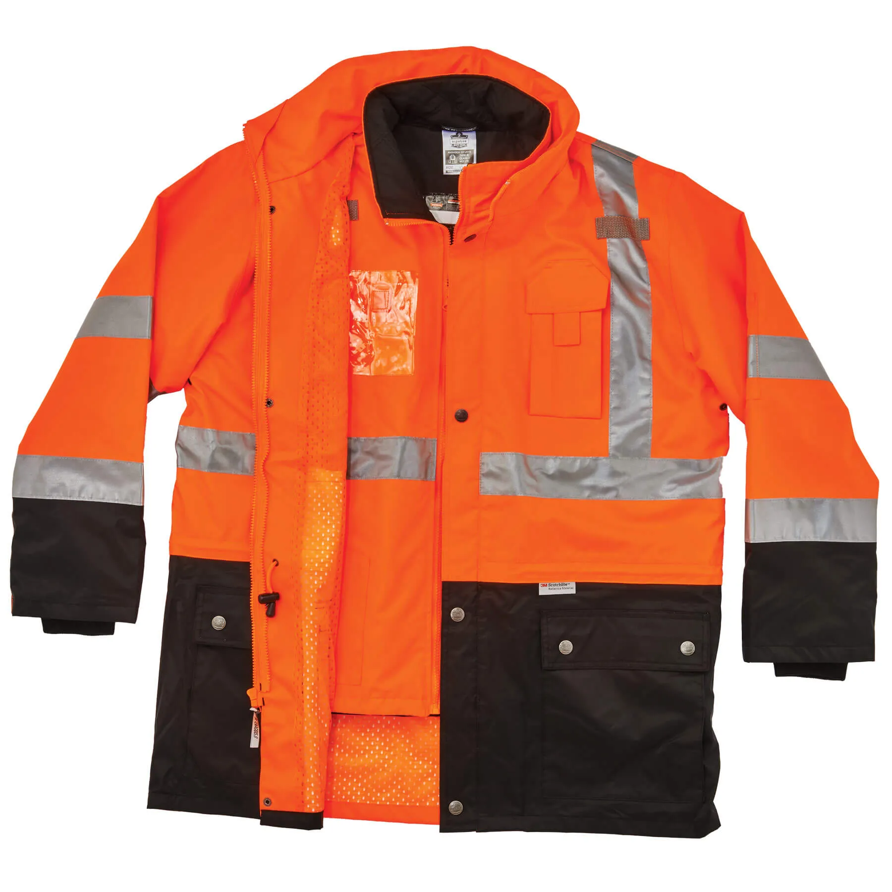 Ergodyne 25559 GloWear 8388 Type R Class 3/2 Thermal Jacket Kit, 5XL, HV Orange