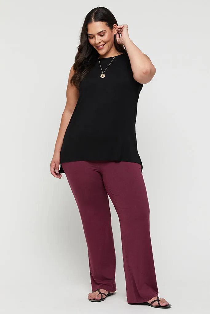 Essential Bamboo Pants - Burgundy