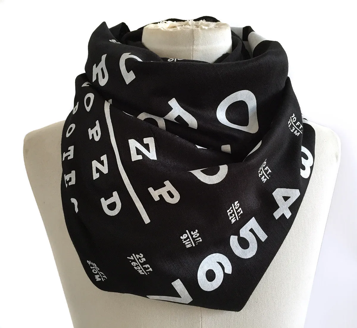 Eye Chart Pashmina Scarf