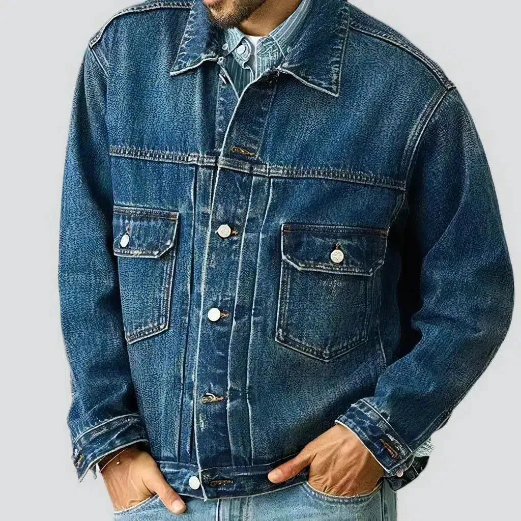 Fashion men's jeans jacket