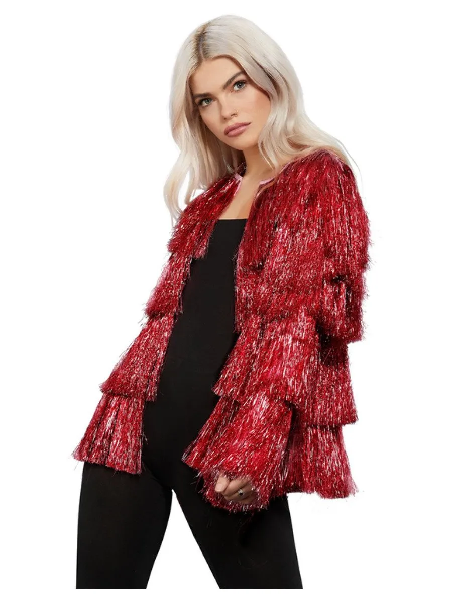 Fever Red Tinsel Festival Jacket each