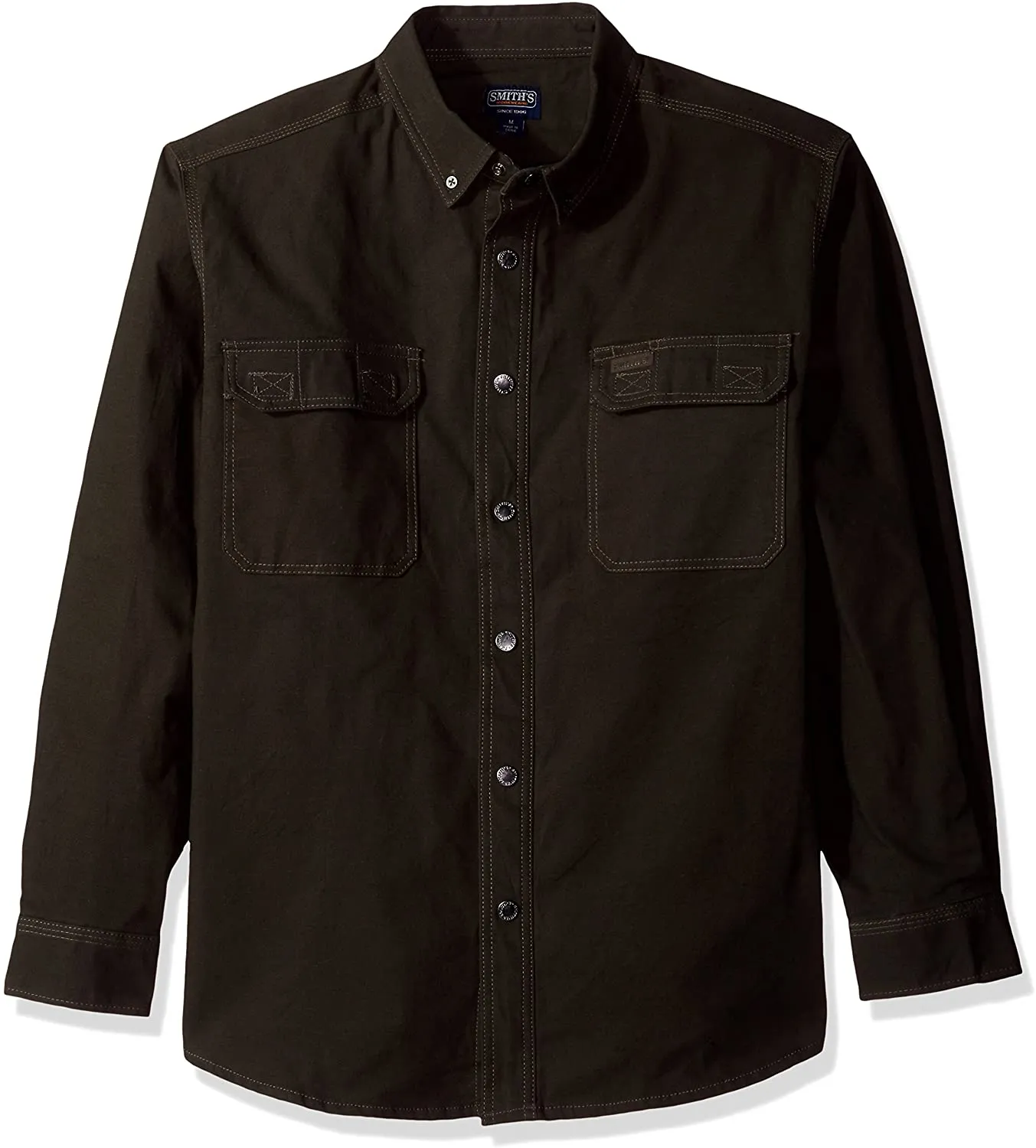 FLANNEL-LINED FULL-SWING SMITH'S-STRETCH WORK SHIRT