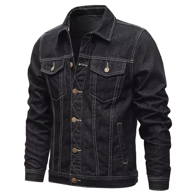 Funki Buys | Jackets | Men's Classic Denim Jacket | Slim Fit Jacket