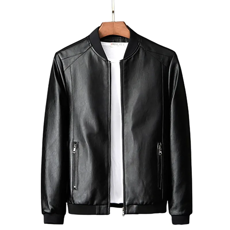 Funki Buys | Jackets | Men's Faux Leather Hooded Jacket