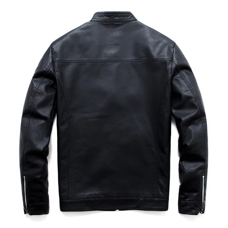 Funki Buys | Jackets | Men's Faux Leather Hooded Jacket