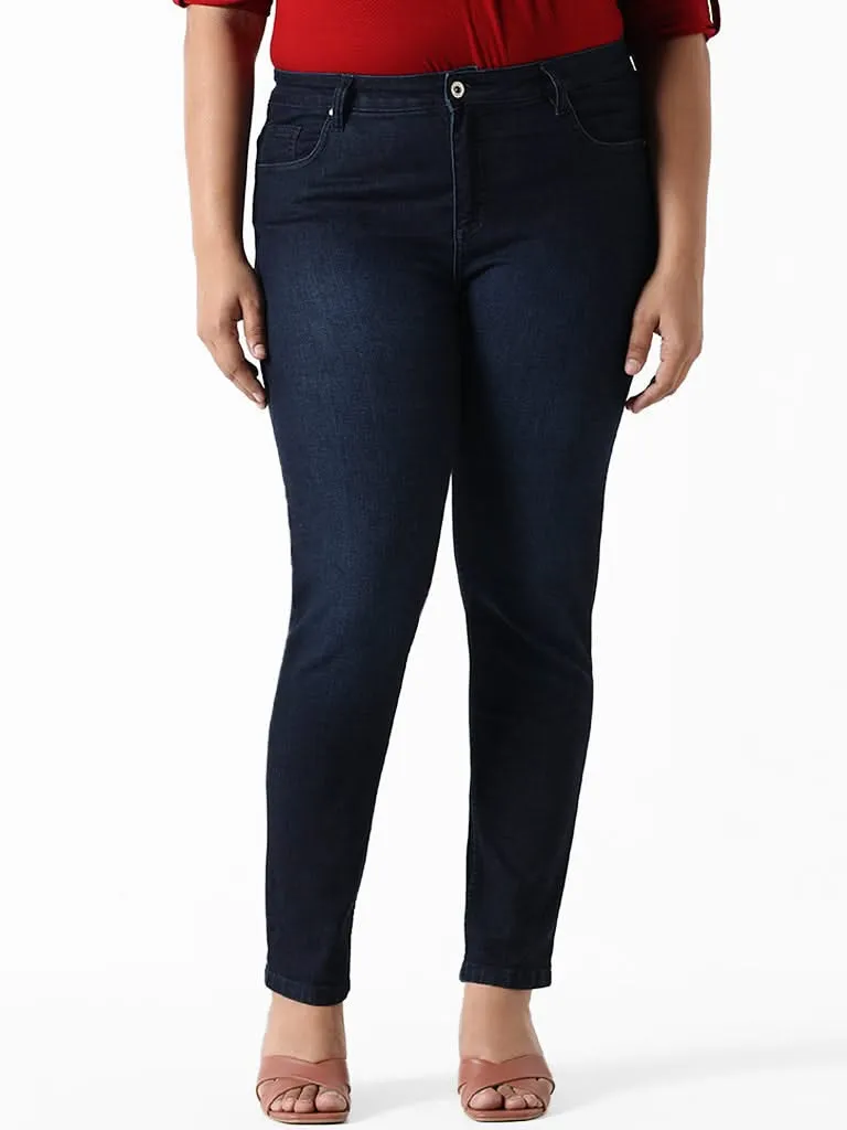 Gia Dark Blue Slim Fit Denim Jeans