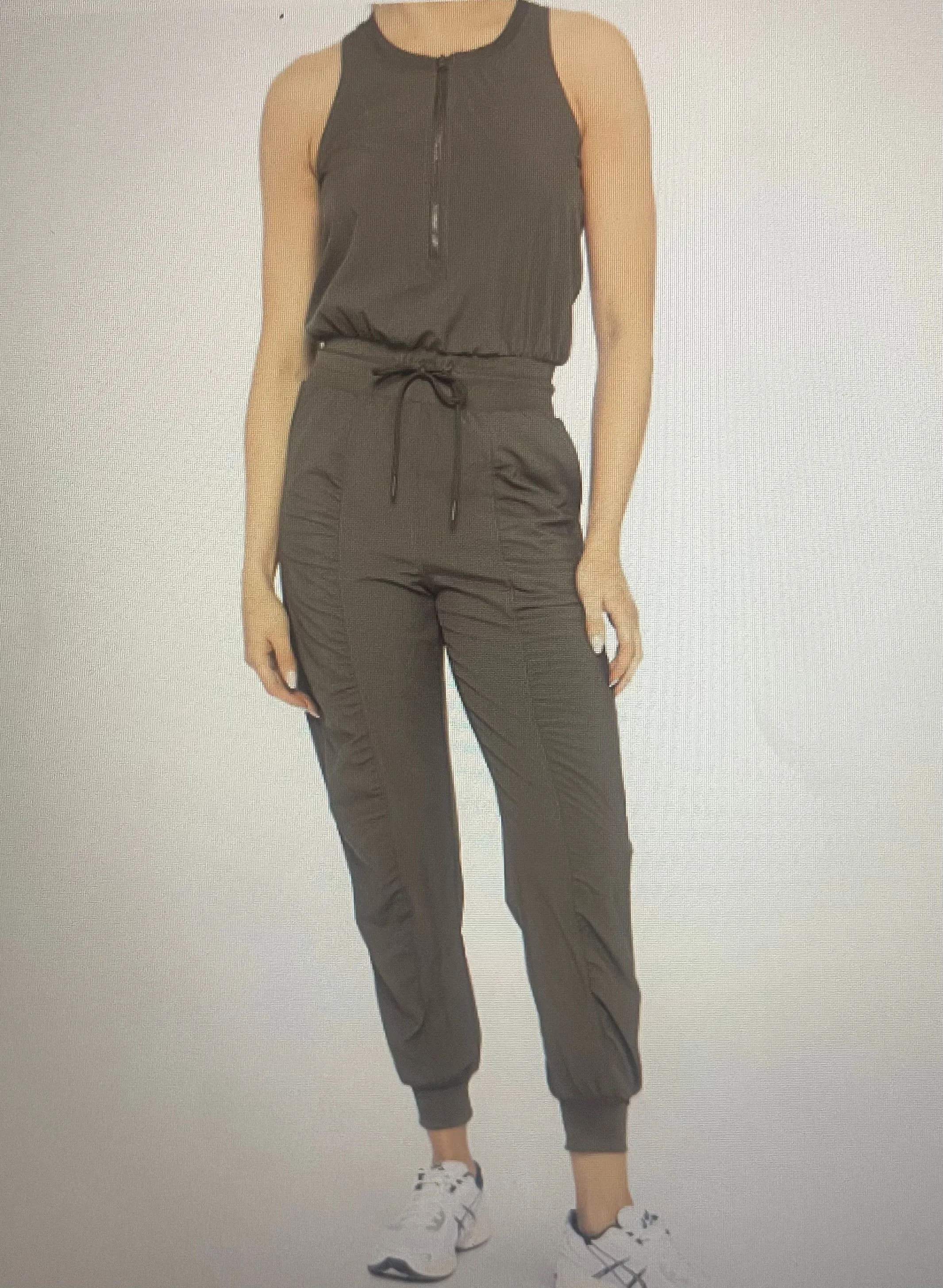 Half Zip Active Jumpsuit