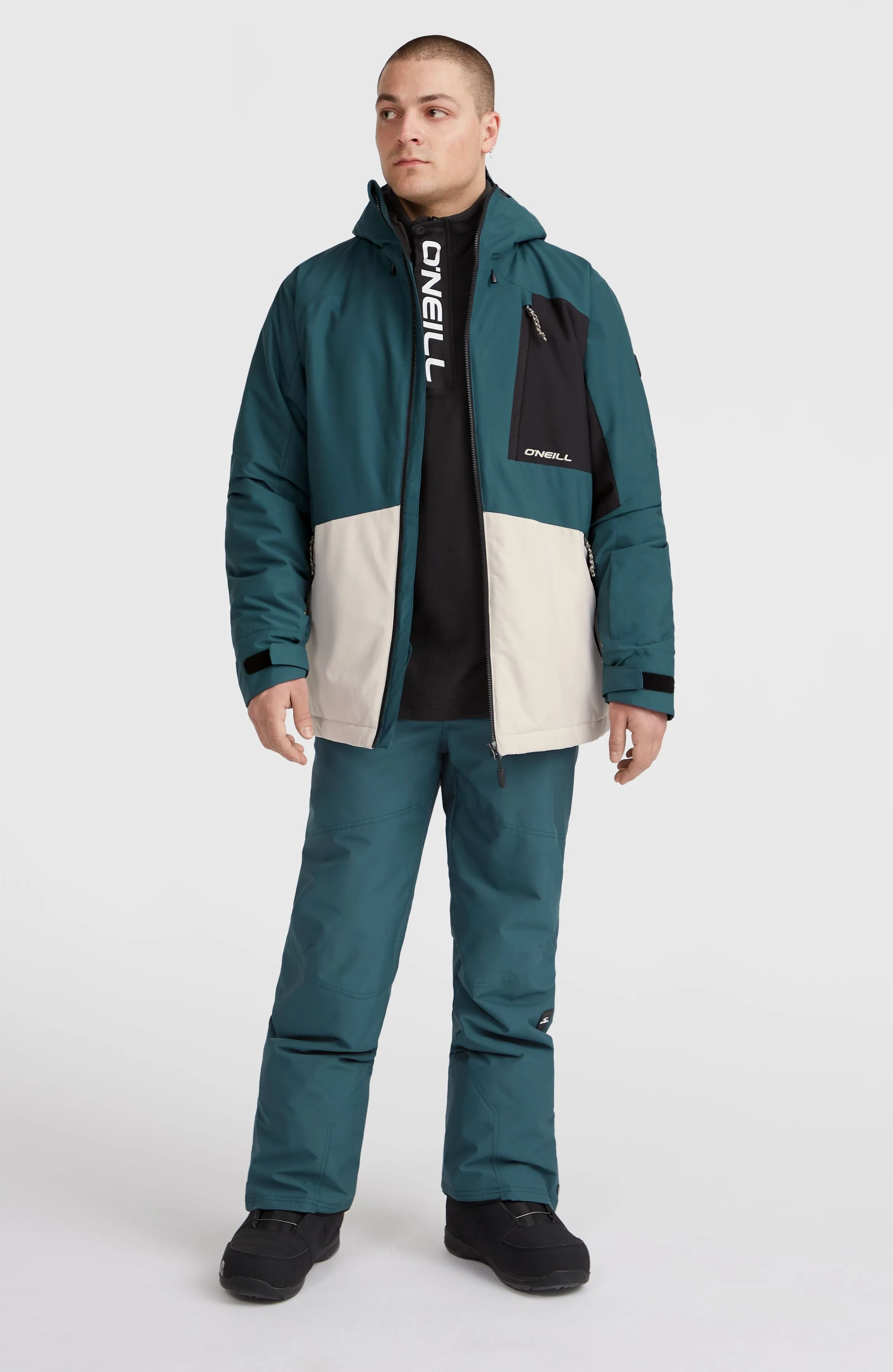 Hammer Block Snow Jacket | Alma Steel Colour Block