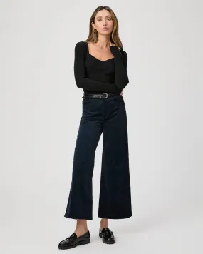 Harper Ankle Wide Leg - Navy Corduroy