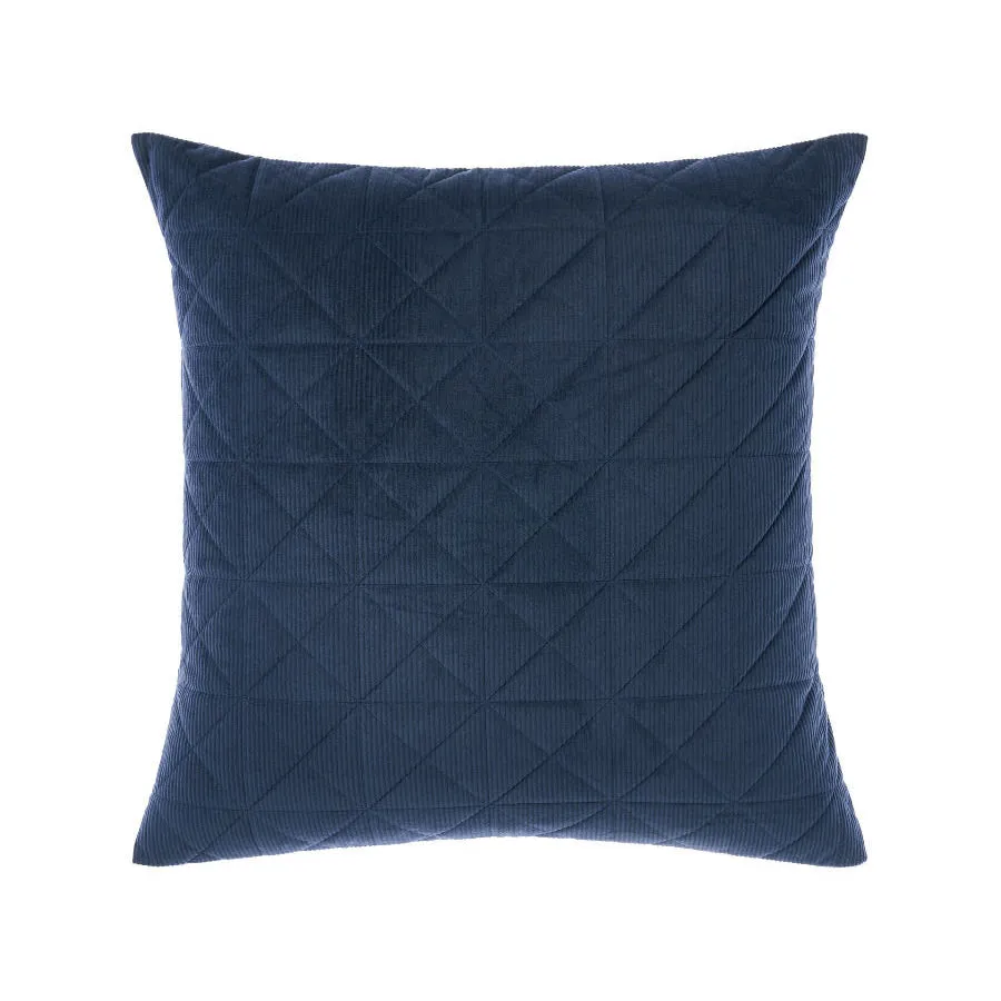 Heath Indigo European Pillowcase by Linen House