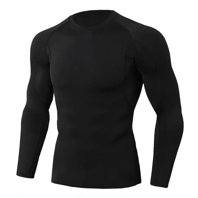 High Quality Cycling Jerseys Sport Shirts Base layer Thermal Shirt Rashgarda MMA Lonlg sleeves Quick drying Running Training top