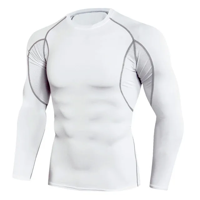 High Quality Cycling Jerseys Sport Shirts Base layer Thermal Shirt Rashgarda MMA Lonlg sleeves Quick drying Running Training top